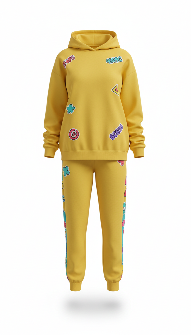 Sunbeam Yellow hoodie and jogger set